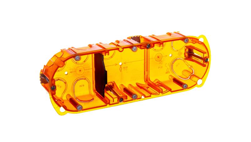 Puszka uniwersalna 214mm 72x40mm potrójna pomarańczowy Batibox 080103-77724
