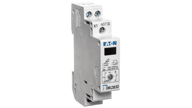 Przełącznik modułowy 16A 1Z 1R z lampką sygnalizacyjną 230V AC/DC Z-SWL230/SO 276307-23636