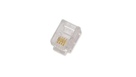 Wtyk RJ11 6P4C 6-pozycyjny 4-stykowy /100szt/ X-ML-MP06-4-15-33634