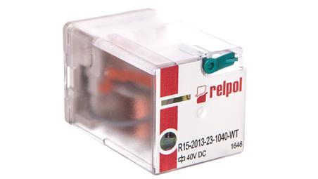 Przekaźnik przemysłowy 3P 10A 40V DC AgNi R15-2013-23-1040-WT 855313-10724
