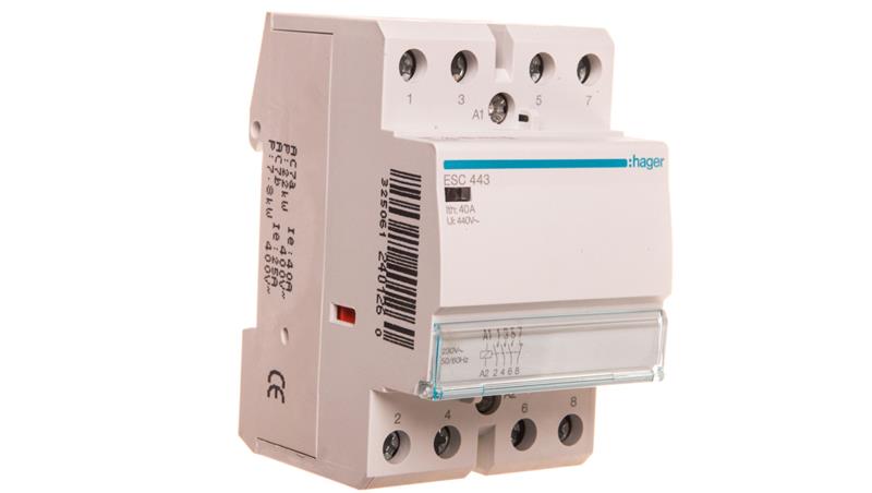 Stycznik modułowy 40A 3Z 1R 230V AC ESC443-25056 Stycznik modułowy 40A 3Z 1R 230V AC ESC443-25056
