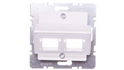 B.Kwadrat Płytka czołowa do 1 lub 2 modułów 1-kr ReichleiDe-Massari biały-39331