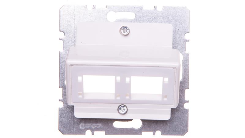 B.Kwadrat Płytka czołowa do 1 lub 2 modułów 1-kr ReichleiDe-Massari biały-39331