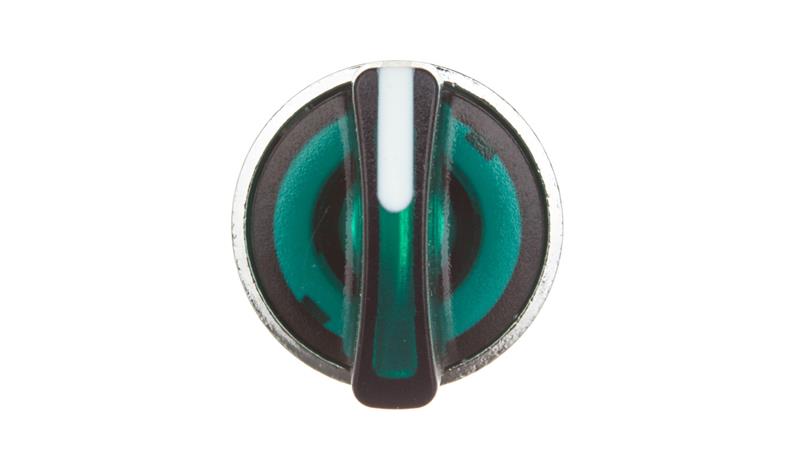 Głowica przełącznika sterowniczego 3-położeniowego 22mm zielona podświetlana IP69K ZB4BK1733-13305