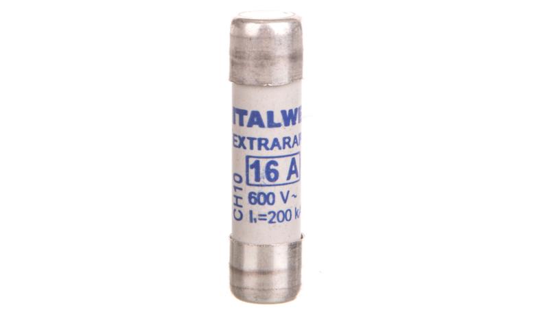 Wkładka bezpiecznikowa cylindryczna 10x38mm 16A aR 600V CH10UQ 002625009-8851