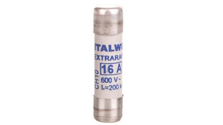 Wkładka bezpiecznikowa cylindryczna 10x38mm 16A aR 600V CH10UQ 002625009-8851