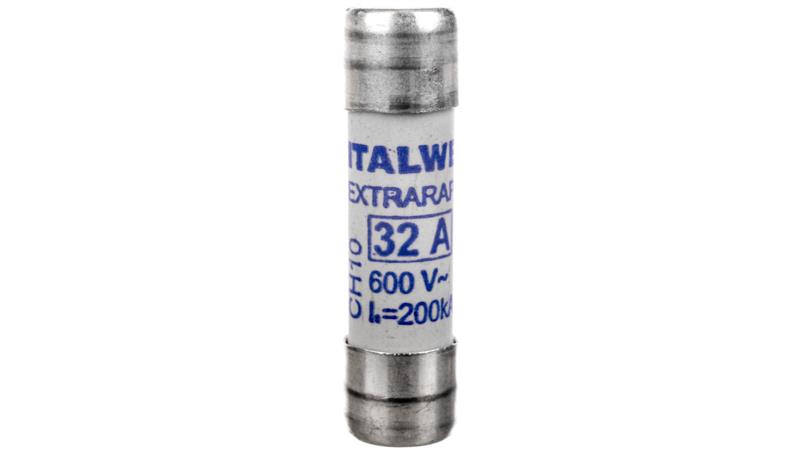 Wkładka bezpiecznikowa cylindryczna 10x38mm 32A aR 600V CH10UQ 002625015-8888