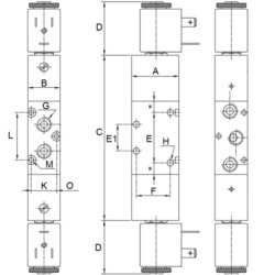 Elektrozawór 5/2 G1/4 bistabilny Elektrozawór 5/2 G1/4 bistabilny
