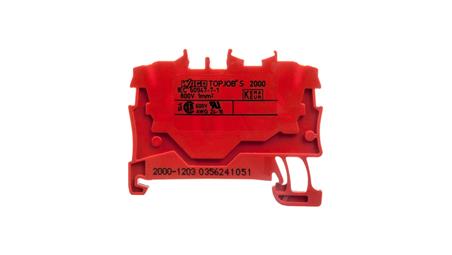 Złączka szynowa 2-przewodowa 1,0mm2 czerwona 2000-1203 TOPJOBS-74083