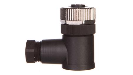 Złącze wtykowe czujnika żeńskie kątowe M12 4-piny dławik Pg7 czarne SACC-M12FR-4CON-PG7-M 1681143-21122