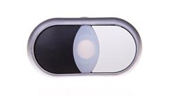 Napęd przycisku podwójny biało/czarny z podświetleniem z samopowrotem M22-DDL-WS 216704-11079