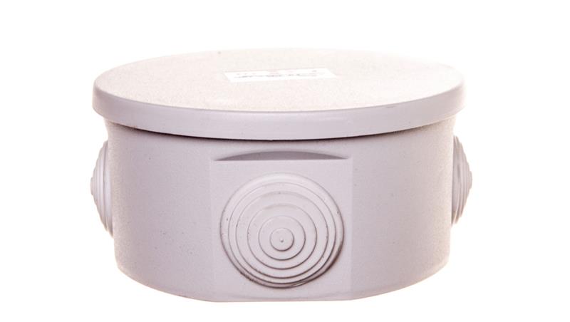 Puszka hermetyczna natynkowa fi 100mm IP44 szara PO-100 31.3-74788
