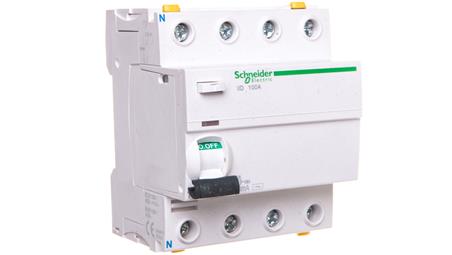 Wyłącznik różnicowoprądowy 4P 100A 0,3A typ AC iID A9Z14491-20606