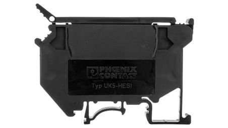 Listwa zaciskowa bezpiecznikowa 0,2-4mm2 5x20/5x25/5x30mm czarna UK5 HESI 3004100-75467