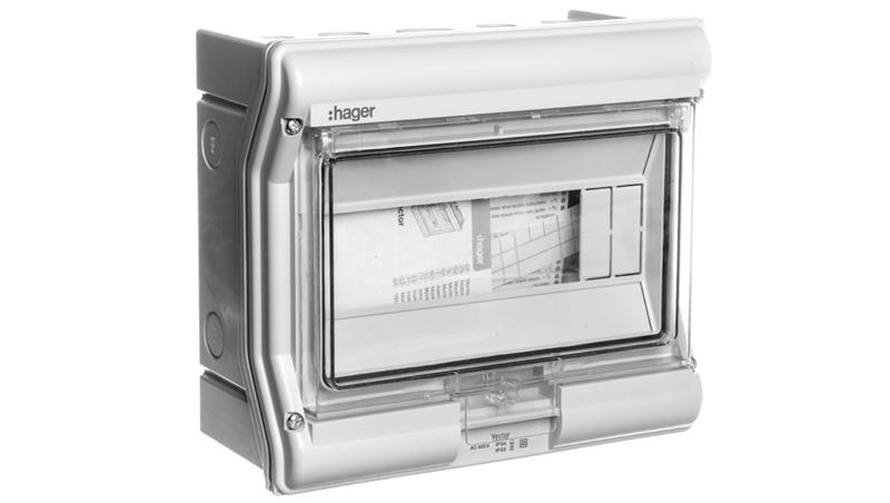 Rozdzielnica modułowa 1x10 natynkowa IP55 Vector VE110L-69328