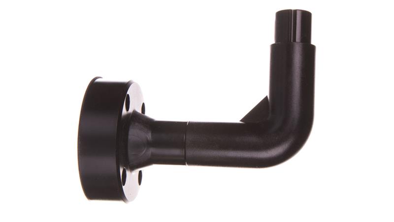 Podstawa z tulejką fi 70mm czarny tworzywo wygięta boczna 8LT7BP02-20291