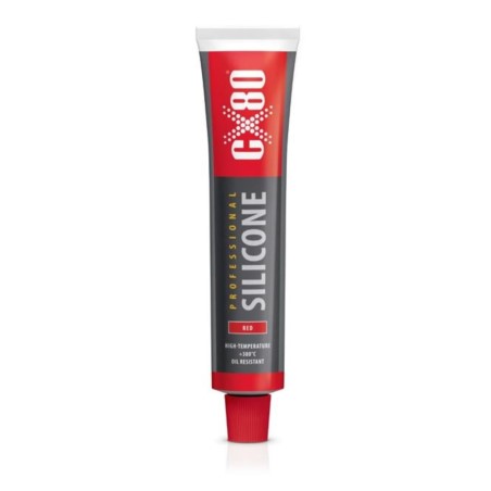 PROFESSIONAL SILIKON RED CX80 80ml Wysokotemperaturowy silikon CZERWONY