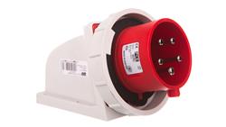 Wtyczka odbiornikowa 32A 5P 400V czerwona IP67 5252-6kv-27163