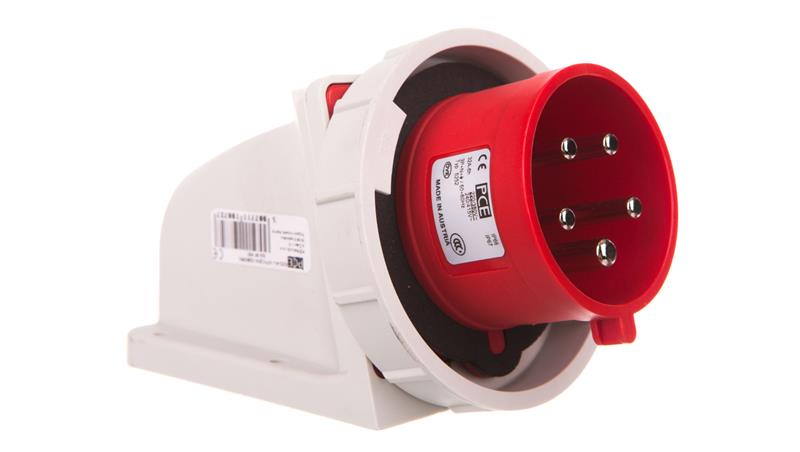 Wtyczka odbiornikowa 32A 5P 400V czerwona IP67 5252-6kv-27163