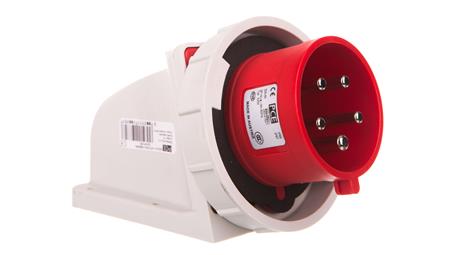 Wtyczka odbiornikowa 32A 5P 400V czerwona IP67 5252-6kv-27163