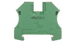 Złączka szynowa ochronna 4mm2 żółto-zielona WPE 4 1010100000-80572