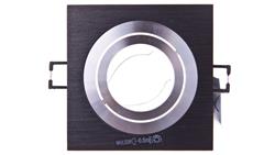 Oprawa punktowa 1x50W GX5,3 IIIkl. 12V IP20 SEIDY CT-DTL50-B kwadratowa czarna 18289-63017