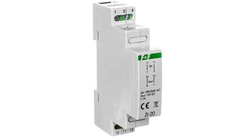 Zasilacz impulsowy napięcie 85-264V AC/12V DC 12W 1A DC ZI-20-10117