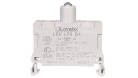 Oprawka z LED czerwona 12-30V AC/DC LPXLPBB4-21394