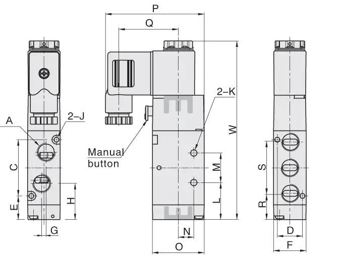 Elektrozawór Flowmatik 5/2 3/8 powrót sprężyną