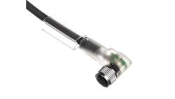 Kabel do czujnika 3P 5m wolny koniec przewodu gniazdo kątowe M8 SAC-3P-5,0-PUR/M 8FR-2L 1671085-10947