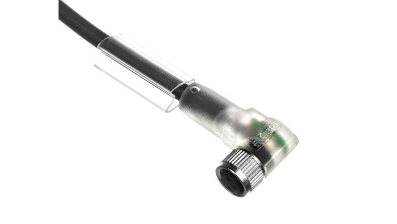 Kabel do czujnika 3P 5m wolny koniec przewodu gniazdo kątowe M8 SAC-3P-5,0-PUR/M 8FR-2L 1671085-10947
