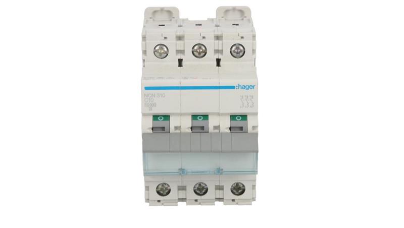 Wyłącznik nadprądowy 3P C 10A 10kA AC NCN310-17784 Wyłącznik nadprądowy 3P C 10A 10kA AC NCN310-17784