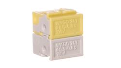 Złączka do terminali sieciowych 4x 0,6-0,8mm2 jasnoszara / żółta 243-212 /50szt./-80163