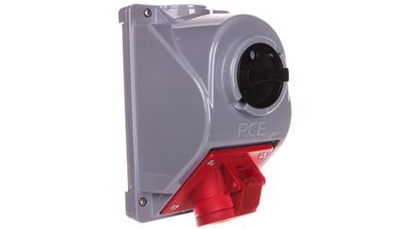 Gniazdo stałe z wyłącznikiem 0-1 16A 4P 400V IP44 COMBO-POL 96061440W-31952