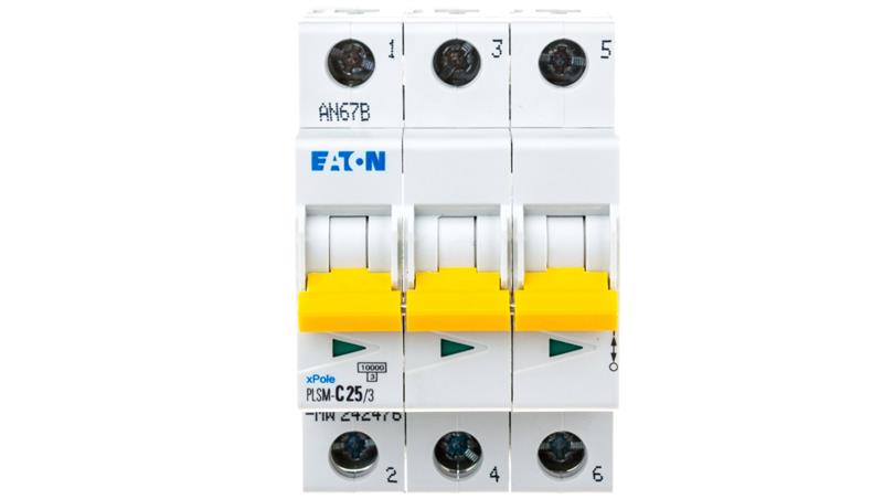 Wyłącznik nadprądowy 3P C 25A 10kA AC PLSM-C25/3-MW 242476-17045