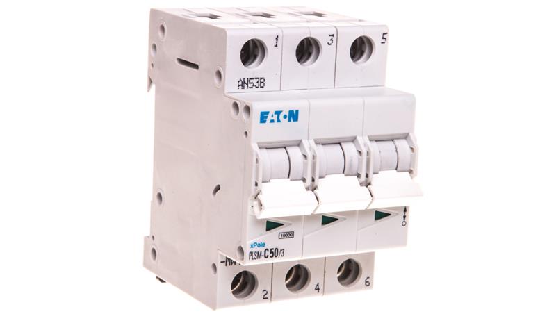 Wyłącznik nadprądowy 3P C 50A 10kA AC PLSM-C50/3-MW 242479-17105