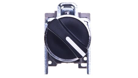Przełącznik 2 położeniowy pokrętło 22mm czarny 1Z z samopowrotem XB4BD41-4531