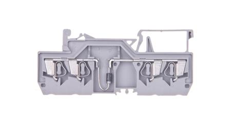 Złączka szynowa 4-przewodowa z diodą 1N4007 2,5mm2 szara 280-815/281-410-74309