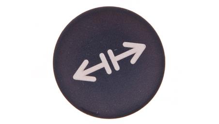 Soczewka przycisku 22mm płaska czarna z symbolem LUZOWANIE M22-XD-S-X13 218179-22120