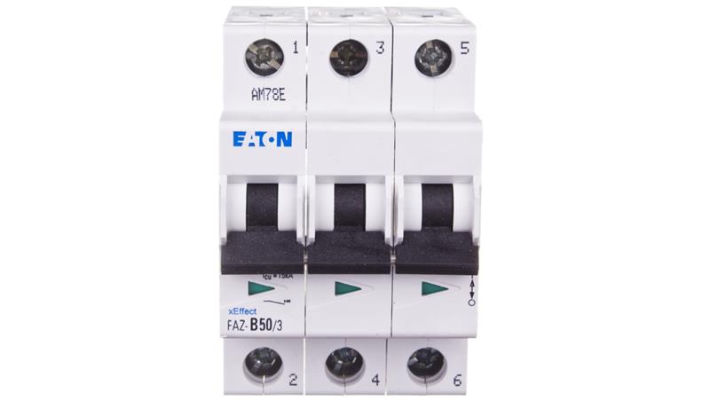 Wyłącznik nadprądowy 3P B 50A 15kA AC FAZ B50/3 278852-20598 Wyłącznik nadprądowy 3P B 50A 15kA AC FAZ B50/3 278852-20598