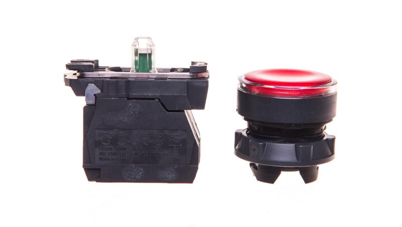 Przycisk sterowniczy 22mm czerwony z samopowrotem z podświetleniem 1Z 1R XB5AW34M5-11157