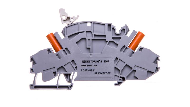 Złączka rozłączalno-pomiarowa 2-przewodowa 10mm2 do przekładników napięciowych szara 2007-8811-77550