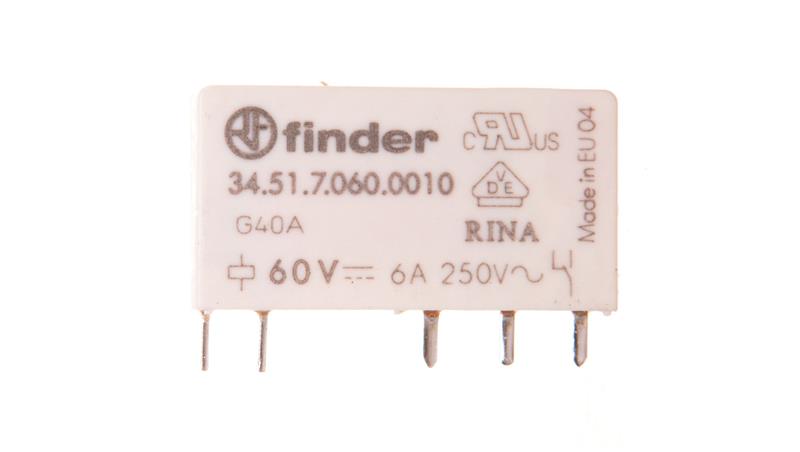 Przekaźnik miniaturowy 1P 6A 60V DC 34.51.7.060.0010-14487 Przekaźnik miniaturowy 1P 6A 60V DC 34.51.7.060.0010-14487