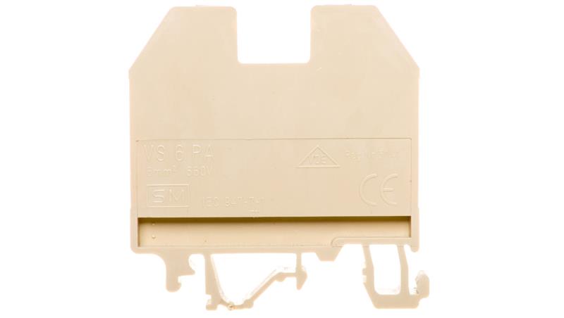 Złączka szynowa gwintowa 6mm2 beżowa VS 6 PA 003901068-74157