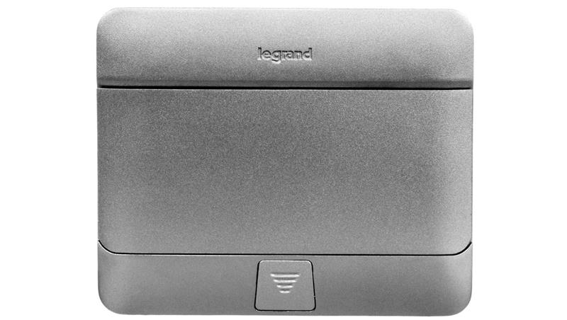 Pop-up Puszka podłogowa 100x122x61,2mm 4-modułowa aluminium 054011-29997