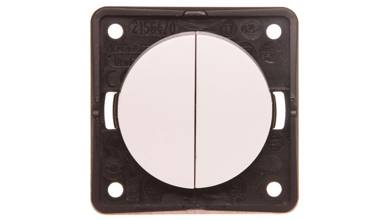 Berker/B.Mobil Łącznik dwubiegunowy 10A IP20 biały 936752509-32369