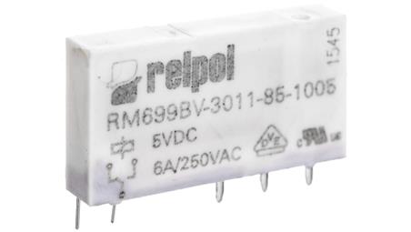 Przekaźnik miniaturowy 1P 6A 5V DC PCB AgSnO2 RM699BV-3011-85-1005 2613695-14502