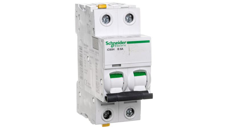 Wyłącznik nadprądowy 2P B 6A 10kA AC iC60H-B6-2 A9F06206-16868