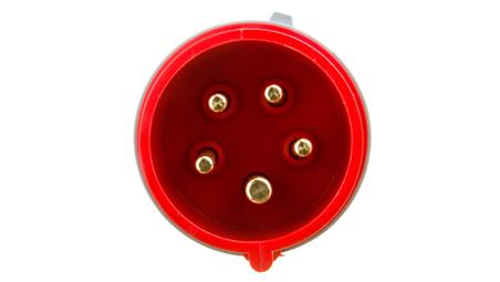 Wtyczka przenośna 16A 5P 400V czerwona IP44 TURBO SHARK 015-6TT-29090
