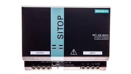 Zasilacz impulsowy 320-550V AC/ 24VDC 20A ATEX EX II 6EP1436-3BA00-10154